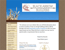Tablet Screenshot of blackarrowbuilders.net